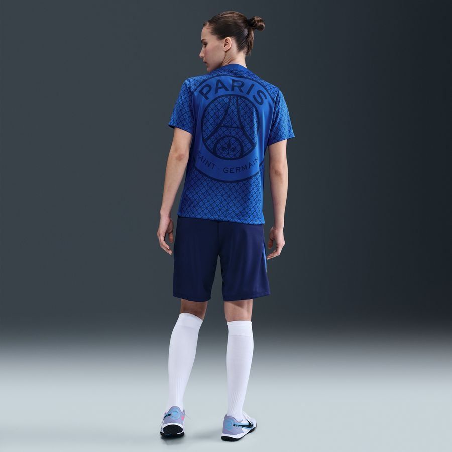 Paris Saint Germain Training T-Shirt Dri-FIT Academy Pro Pre Match - Hyper Royal/Midnight Navy/White Women-SoccerKits Hub | Buy Soccer Jerseys Online